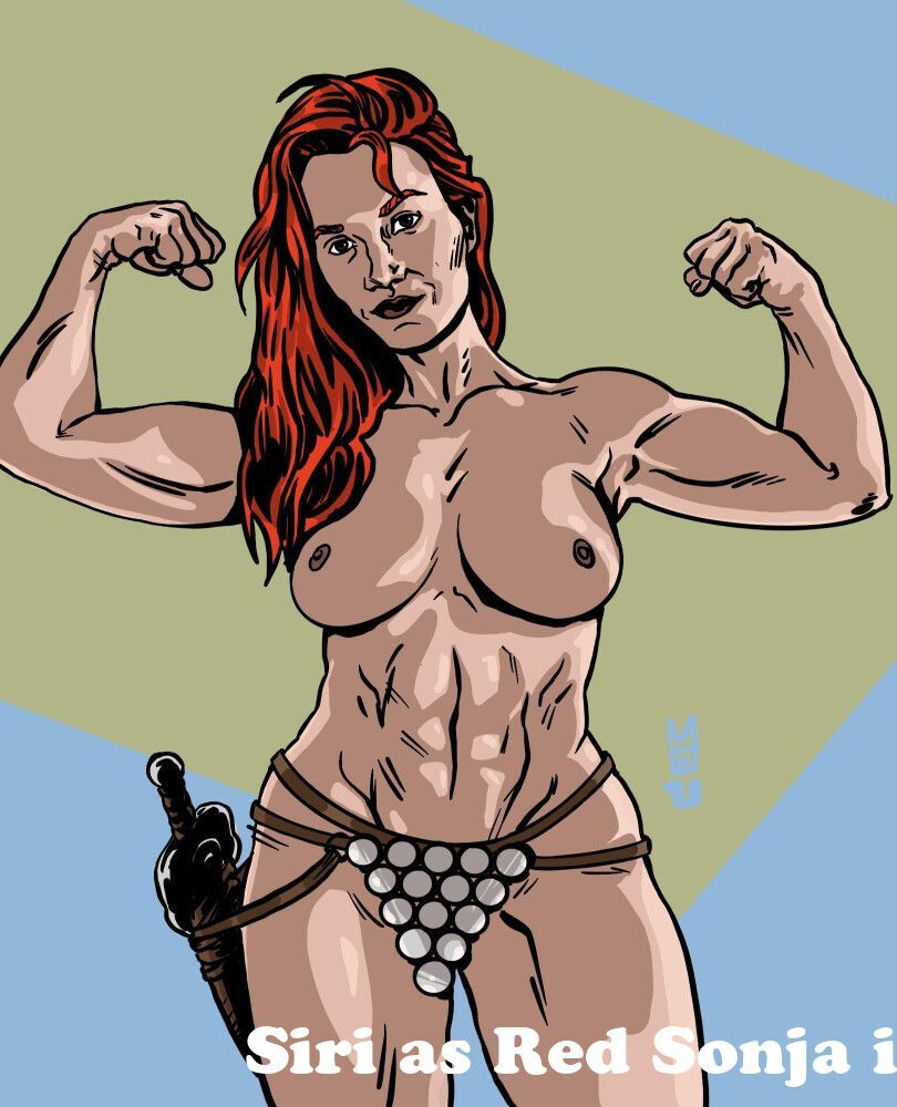 Siri as Red Sonja (ipaintdrawings) [Conan the Barbarian/Red Sonja books]  from chemal gegg sonja Post - RedXXX.cc